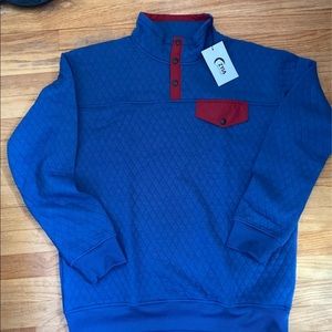 Zyia quilted pullover sweater